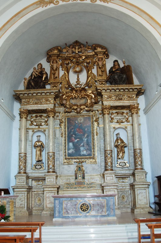 Maestranze dell'Italia centr. sec. XVII, Altare maggiore in legno dorato