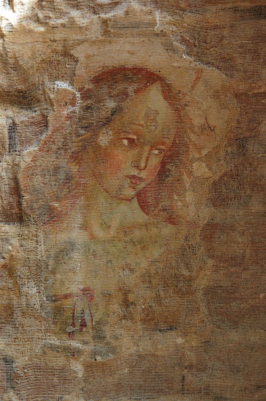 Ambito umbro sec. XVI, Frammento con San Sebastiano