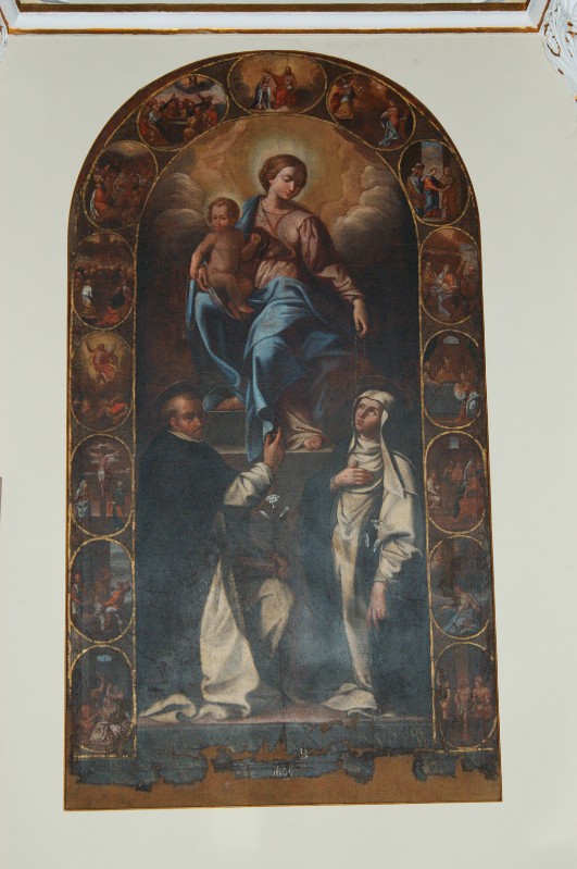 Polinori A. (1636), Madonna del Rosario e santi