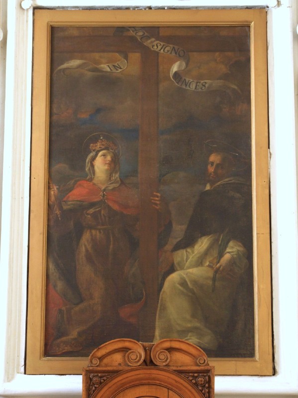 Bott. emiliana sec. XVII, Dipinto con S. Elena e S. Pietro Martire
