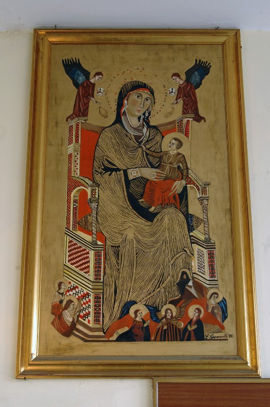 Capezzuto E. (1989), Madonna di Montevergine in olio su tavola e fondo oro
