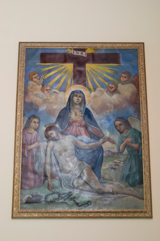 Ambito dell'Italia meridionale sec. XX, Pietà in olio su tela