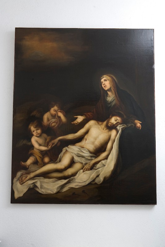 Ambito napoletano secc. XVIII-XIX, Pietà in olio su tela