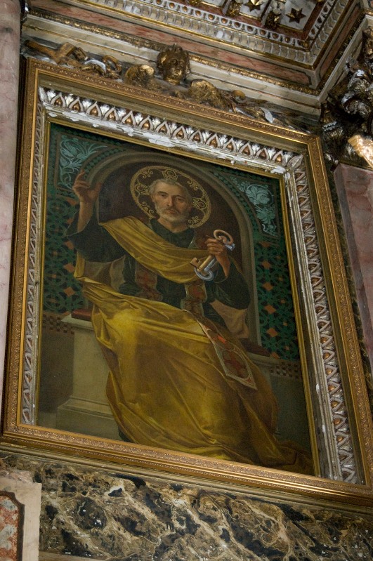 Ambito napoletano fine sec. XIX, San Pietro in olio su tela