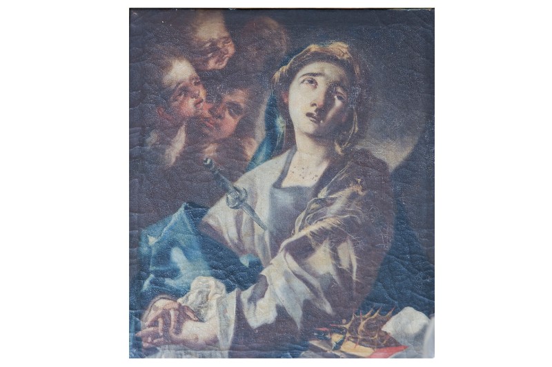 Ambito napoletano secc. XVIII-XIX, Madonna degli Agonizzanti in olio su tela