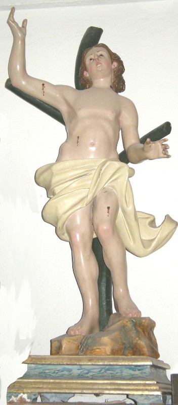Bottega italiana sec. XVIII, Statua di San Sebastiano
