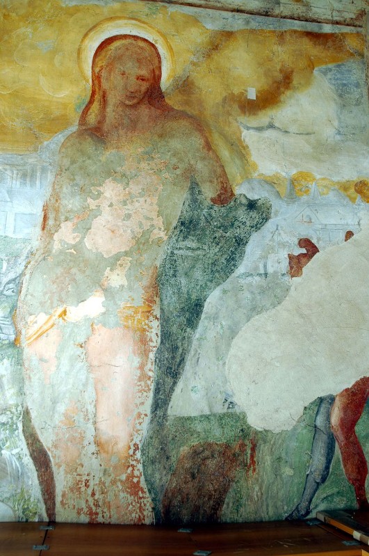 Ambito laziale sec. XVI, Affresco di San Sebastiano