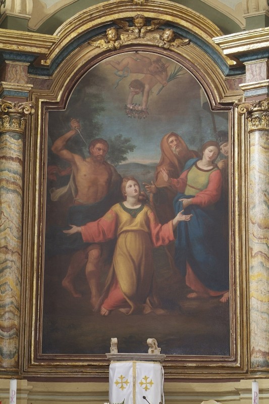 Ambito laziale sec. XVII, Dipinto del Martirio di Santa Vittoria