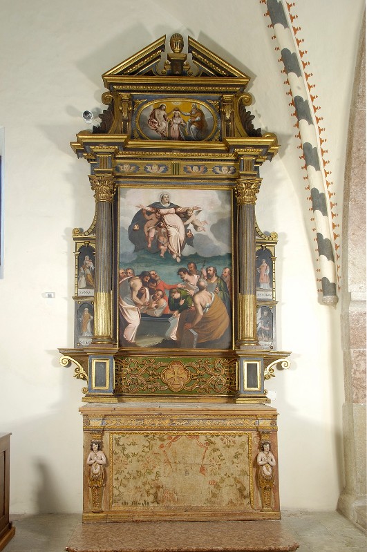 Bottega trentina-Monogrammista WR (1608), Altare dell'Assunta