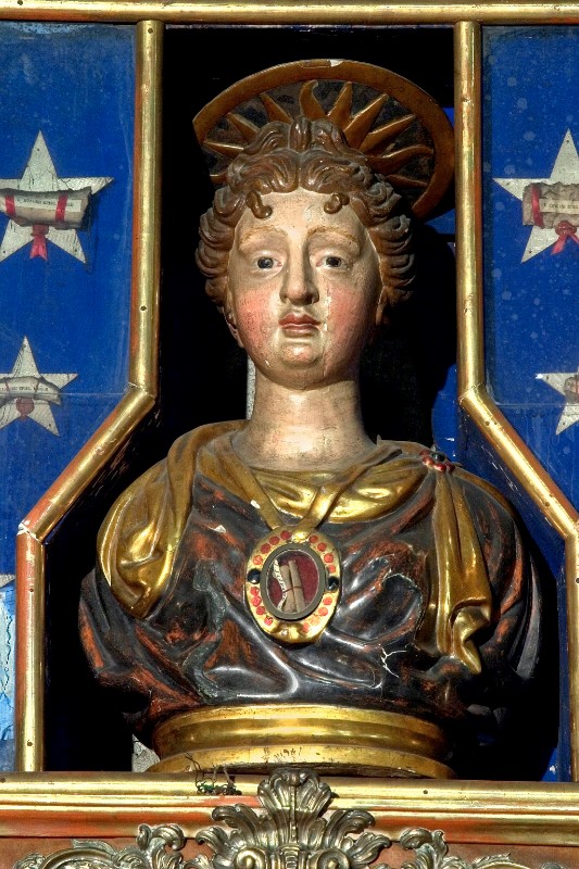 Bott. bresciana sec. XVII, Reliquiario a busto di Santa Giulia