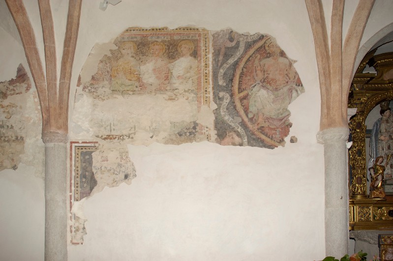 Attribuito a Baschenis G.-Baschenis B. (1476), Affreschi della parete sinistra