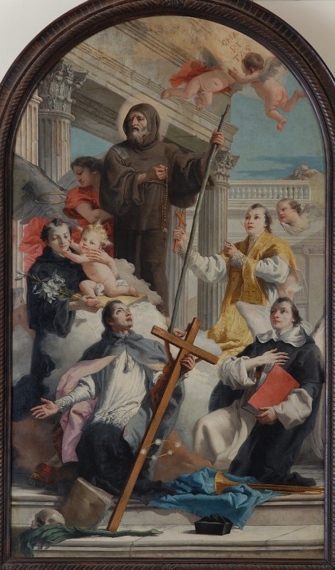 Tiepolo Giandomenico (1778), San Francesco di Paola e santi