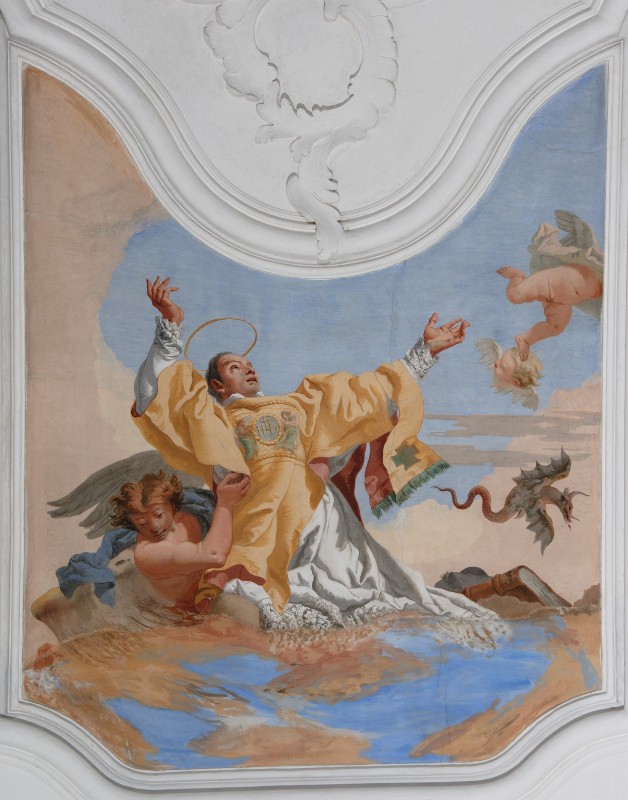 Tiepolo Giandomenico (1781), San Ciriaco diacono in gloria