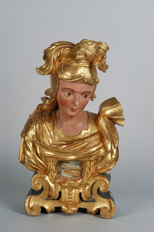 Ambito lombardo secc. XVII-XVIII, Reliquiario a busto di San Prospero martire