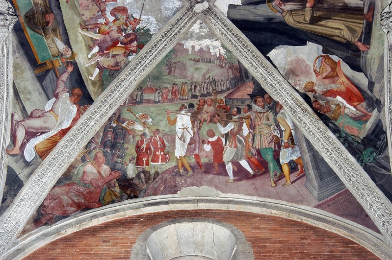 Galeani G. B. (1613), San Corrado Confalonieri nella grotta visitato dal popolo