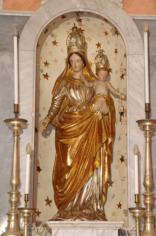 Bottega piemontese sec. XIX, Statua processionale della Madonna