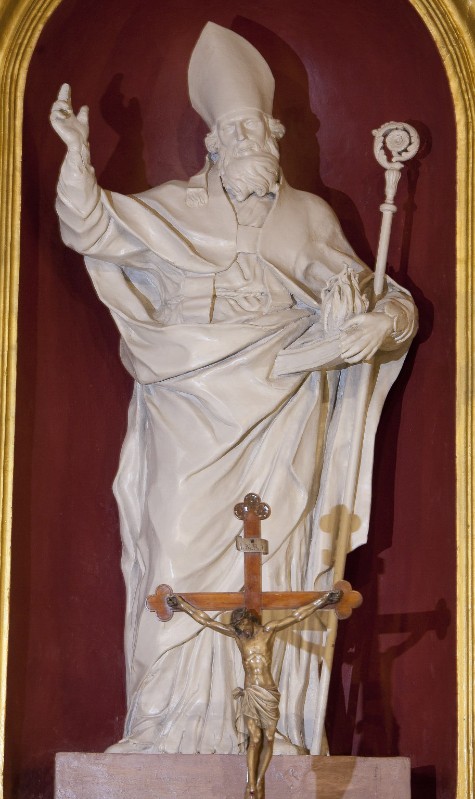 Ambito marchigiano sec. XIX, Statua di San Marcellino vescovo
