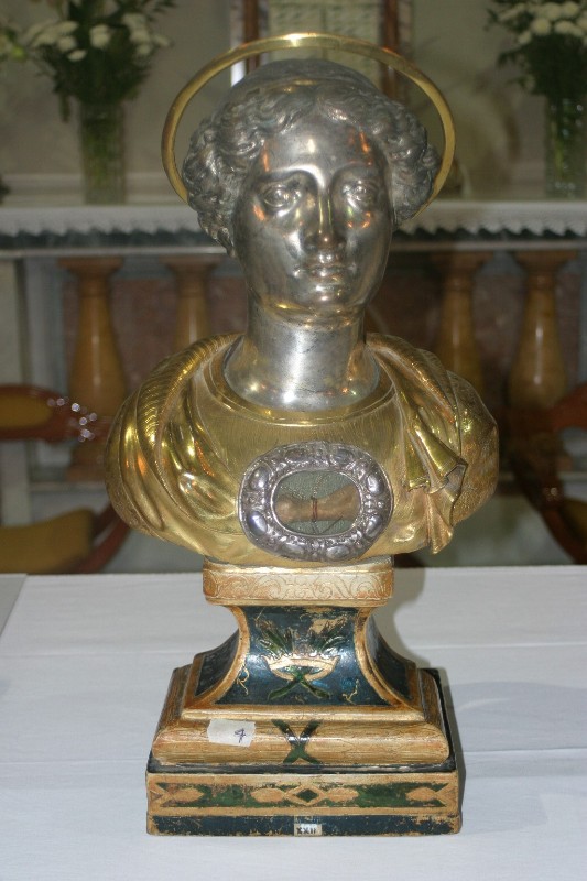 Ambito italiano sec. XIX, Reliquiario a busto di Santa Felicita