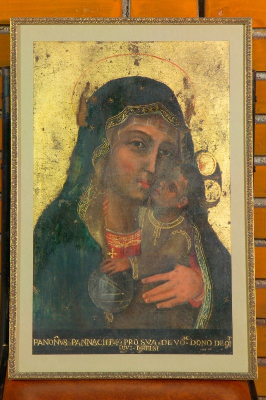 Ambito italiano sec. XV, Madonna con bambino