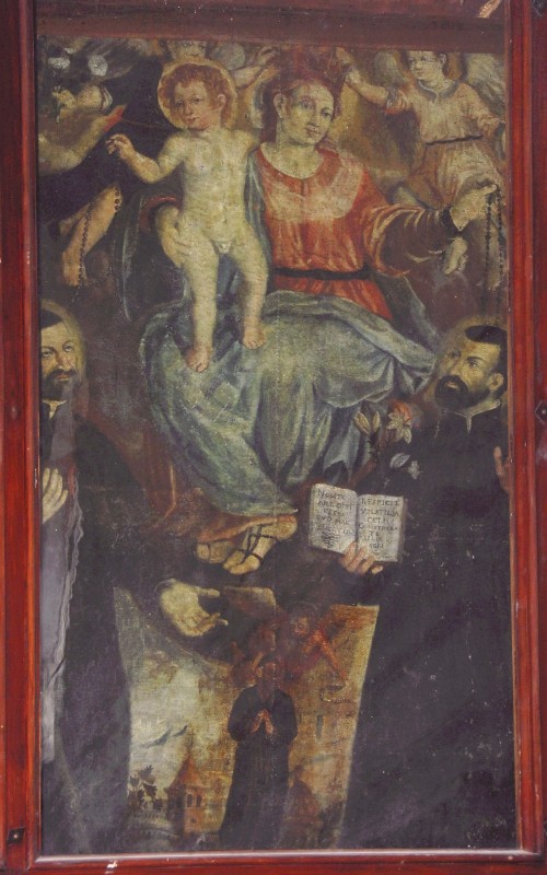 Bottega abruzzese sec. XVII, Dipinto Madonna del rosario