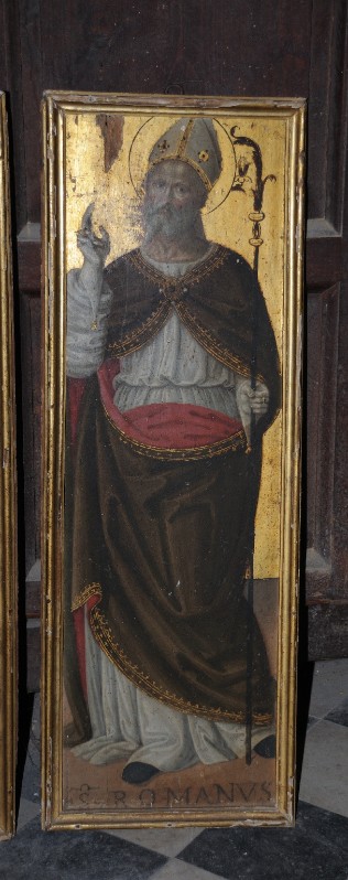 Ambito romano sec. XV, Dipinto con San Romano