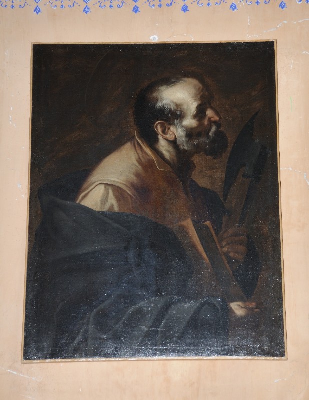 Ambito caravaggesco sec. XVII, Dipinto con San Barnaba