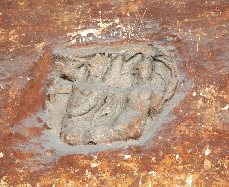 Marmoraio romano sec. III, Frammento di sarcofago con tritone