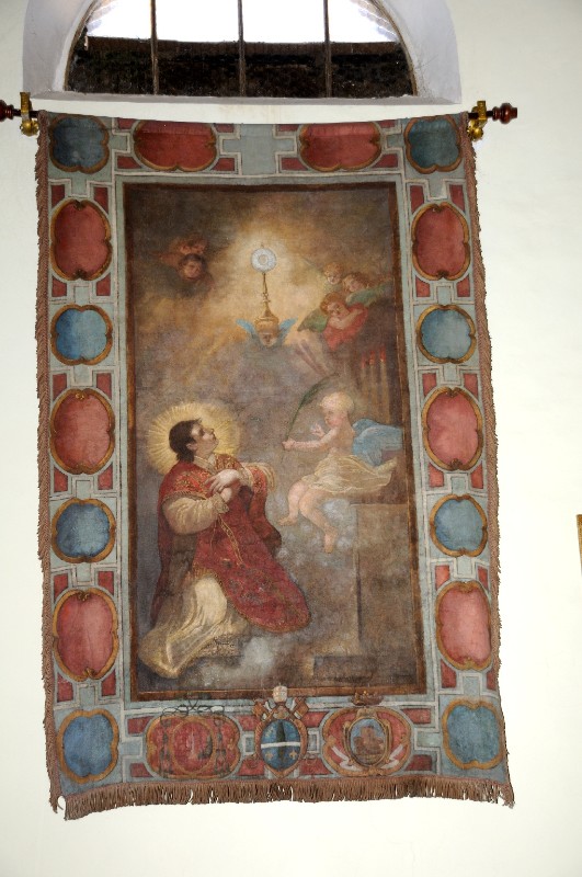 Ambito romano sec. XVIII, Stendardo con Sant'Antimo