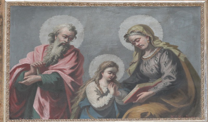 Ambito Italia meridionale sec. XIX, Maria con Sant'Anna e San Giacchino