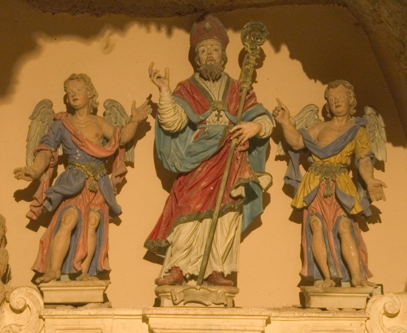 Bottega Italia meridionale sec XVIII, Statua San Oronzo con Angeli