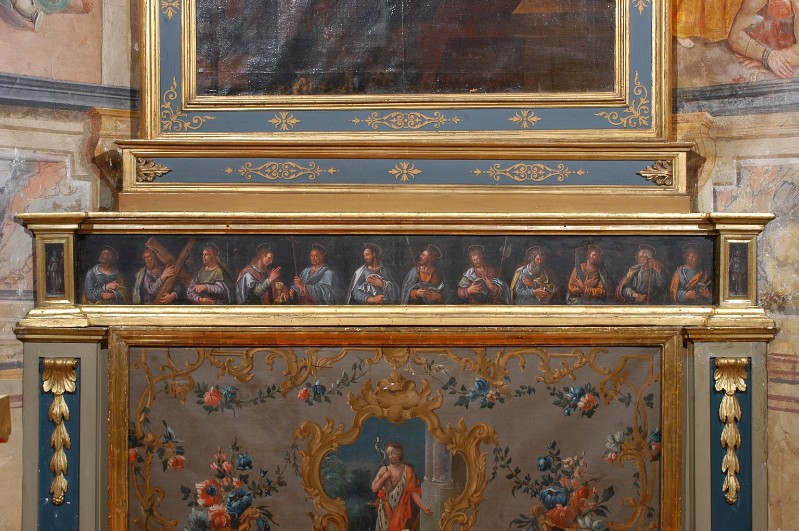 Piazza C. (1545), Predella con gli apostoli