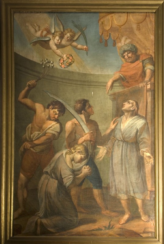 Pittore lombardo-piemontese sec. XVII, Martirio dei Santi Gervaso e Protasio