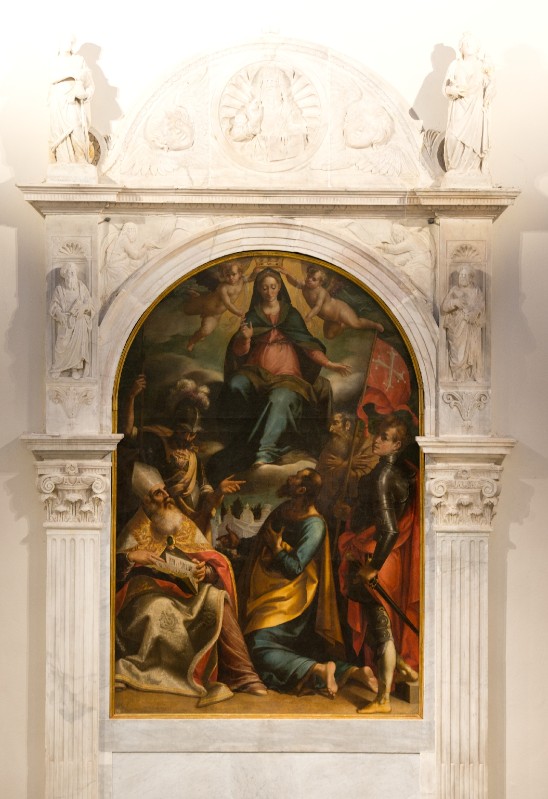 Lomi A. sec. XVI, Dipinto della Madonna tra santi