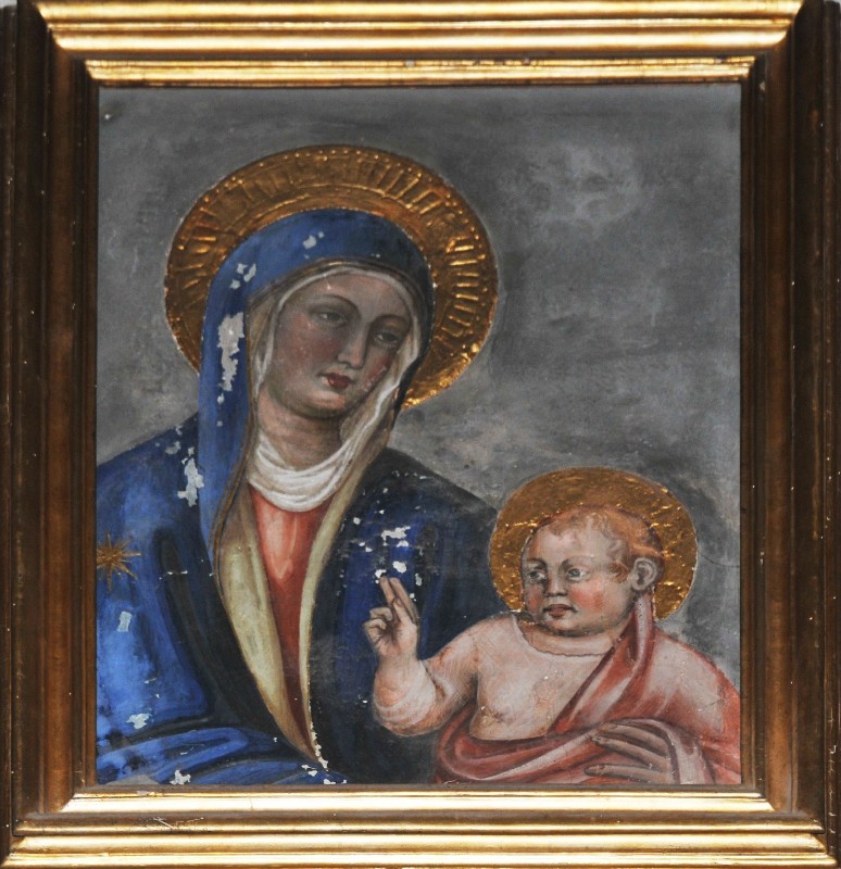Maestro pisano sec. XIV, Dipinto murale della Madonna col Bambino