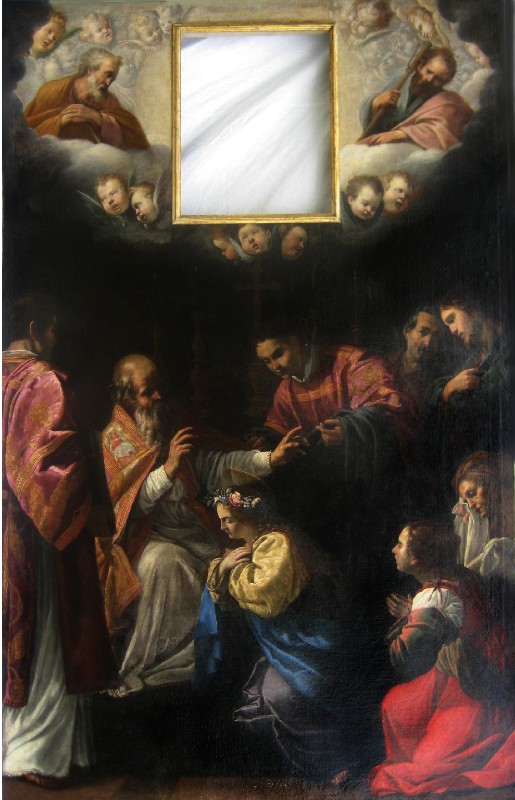 Riminaldi O. sec. XVII, Dipinto della Vestizione di Santa Bona