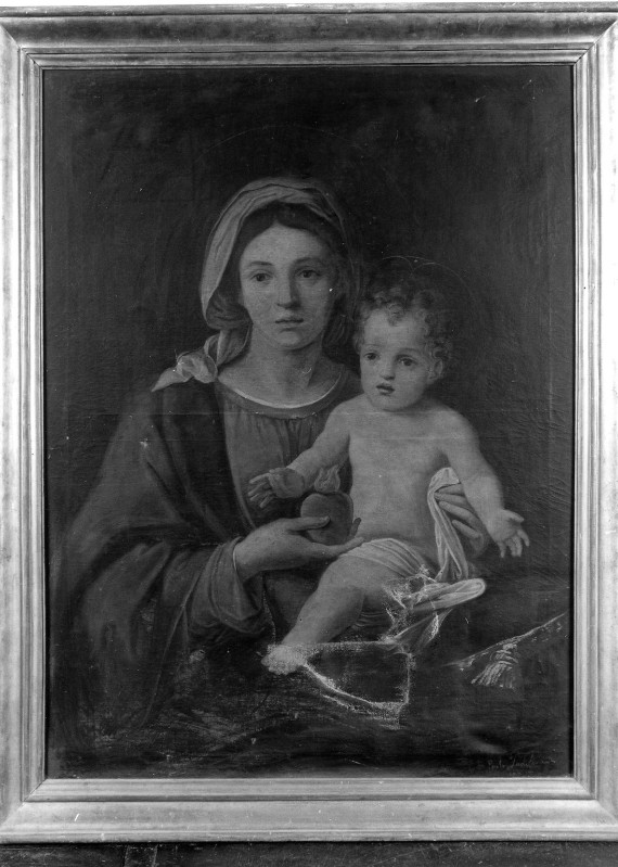 Tadolini P., Madonna col Bambino in olio su tela
