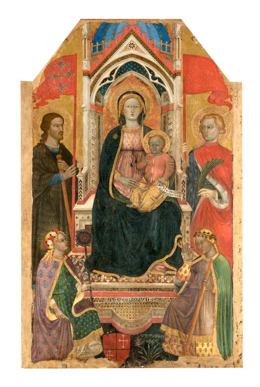Vanni T. (1397), Tavola dipinta della Madonna con Bambino e santi