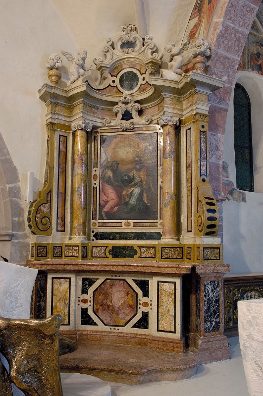 Maestranze castionesi prima metà sec. XVIII, Altare della SS. Trinità