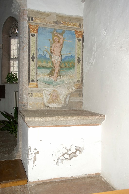 Bottega trentina sec. XVI, Altare di S. Sebastiano