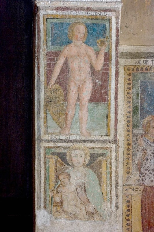 Ambito bresciano sec. XV, Beato Simonino da Trento e Madonna con Bambino