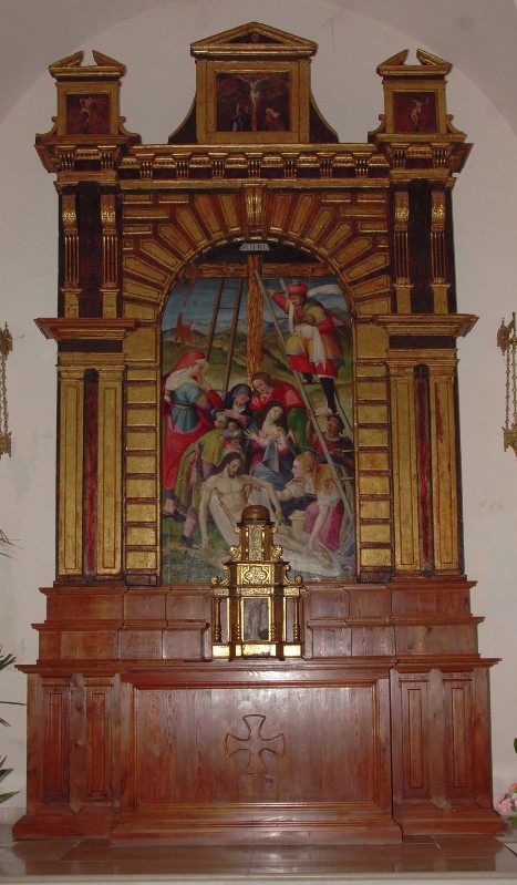 Bottega abruzzese sec. XVI, Altare ligneo