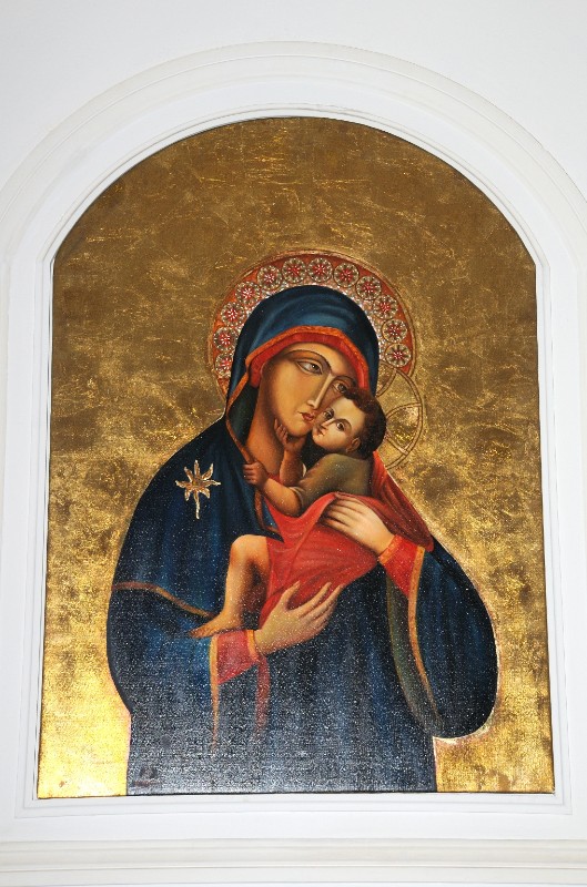 Ambito dell'Italia meridionale sec. XXI, Dipinto Madonna con Gesù Bambino