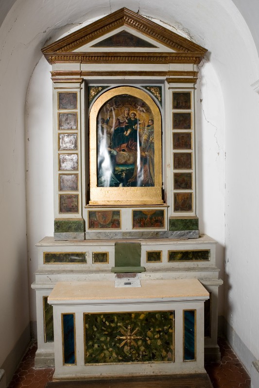 Maestranze romagnole sec. XVII, Altare laterale della Madonna del rosario