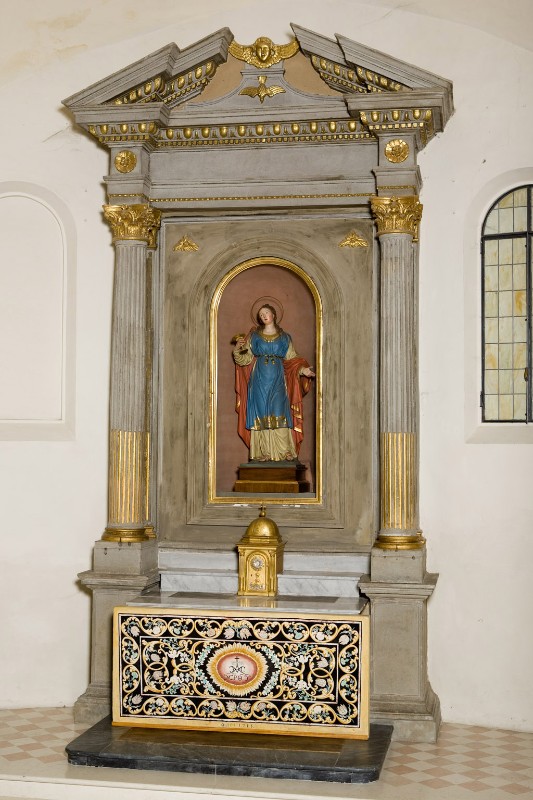 Maestranze romagnole sec. XIX, Altare laterale di Santa Lucia