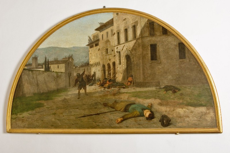 Lega S. (1863), Dipinto in lunetta de La Guerra