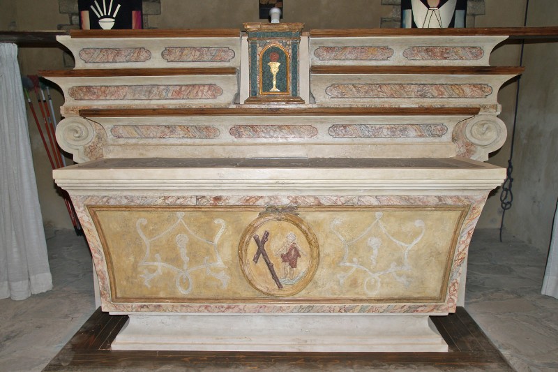 Maestranze italiane sec. XVIII, Altare maggiore con Sant'Andrea apostolo