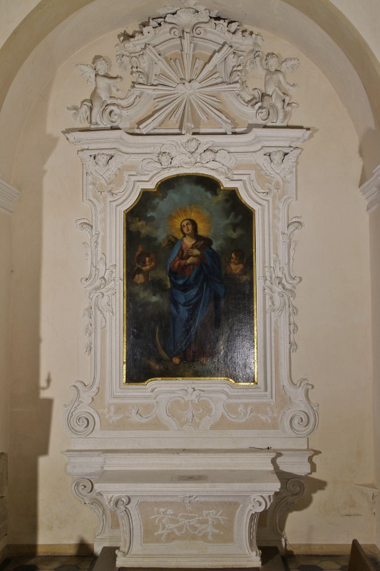 Maestranze italiane sec. XVIII, Altare laterale dell'Immacolata concezione