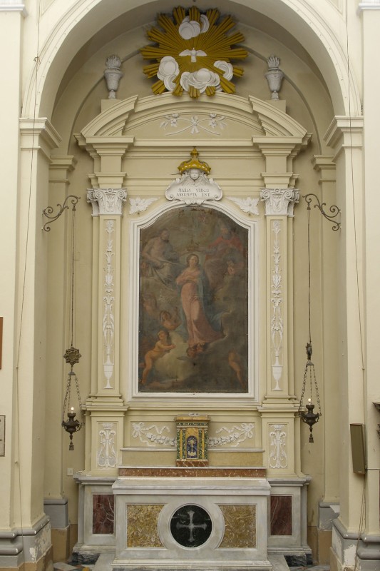 Maestranze romagnole sec. XVIII, Altare laterale di Incoronazione della Madonna