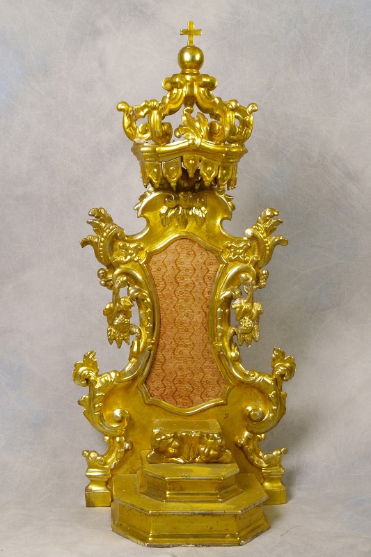 Bottega romagnola sec. XIX, Tronetto per esposizione eucaristica con volute