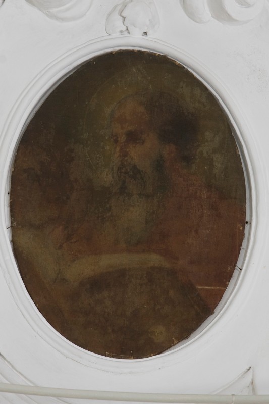 Ambito napoletano sec. XVIII, San Marco Evangelista in olio su tela